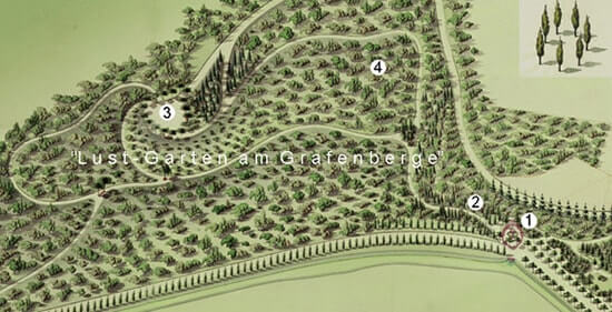 Der „Lust-Garten am Grafenberge“ – Plan des Hofgärtners Maximilian F. Weyhe, 1816