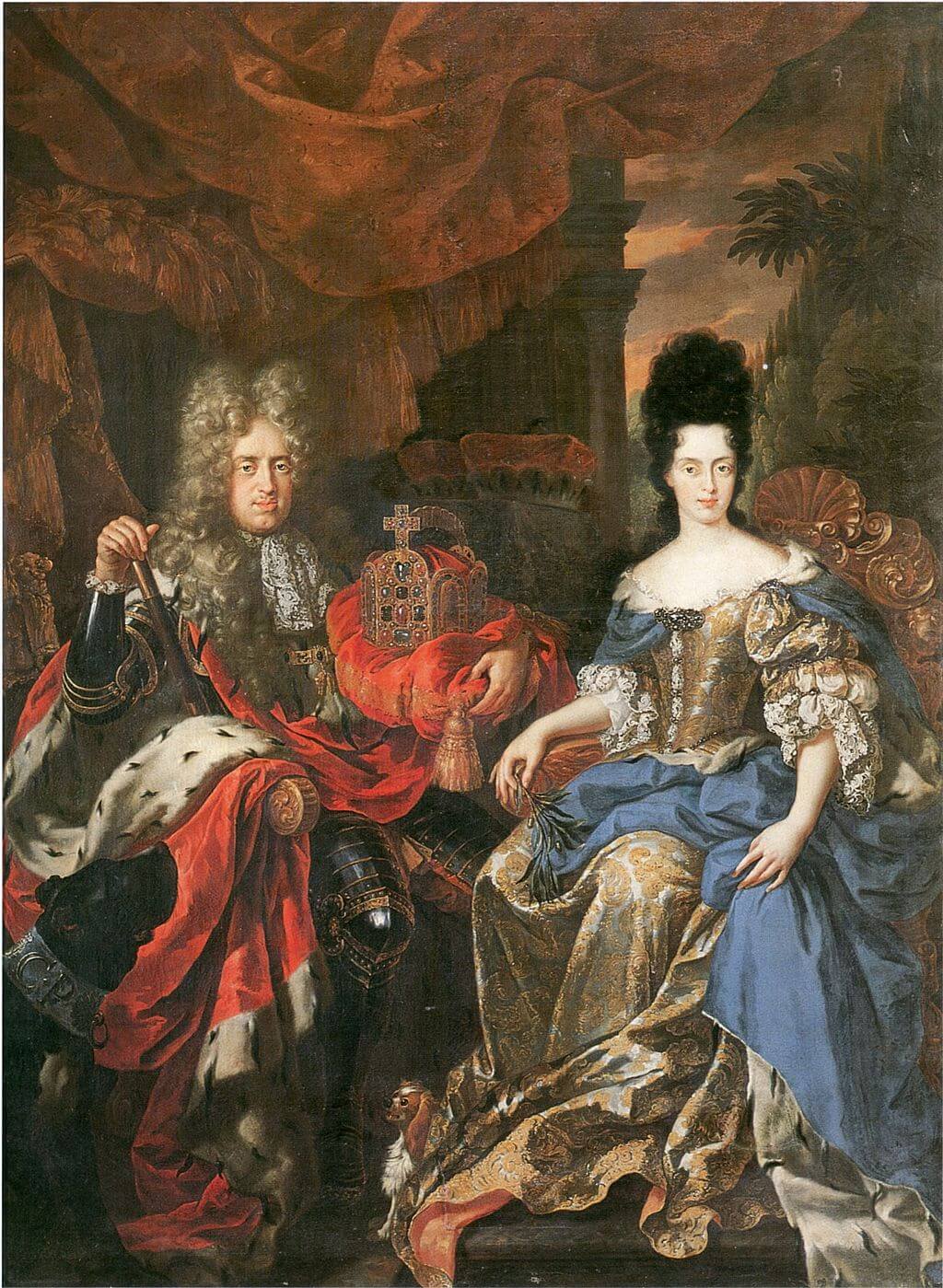 Jan Frans van Douven: Kurfürst Johann Wilhelm von der Pfalz und seine Gemahlin Anna Maria Luisa (1708)